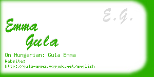 emma gula business card